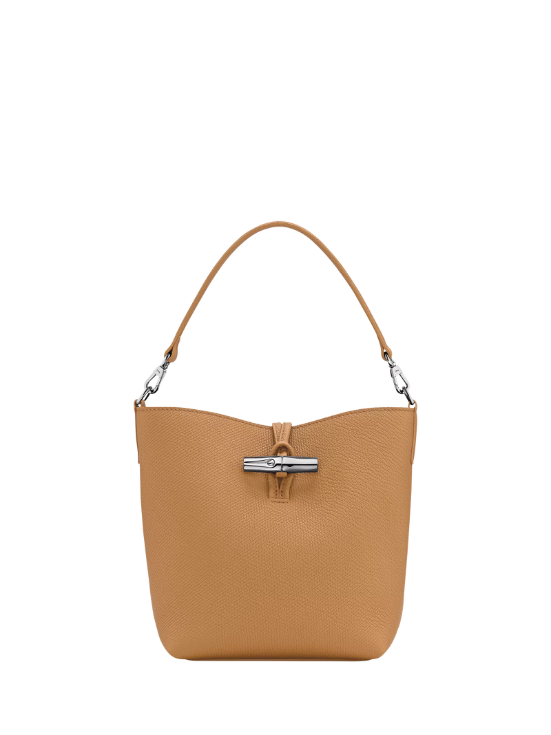 Longchamp Le Roseau Leather XS Bucket Bag, Walnut
