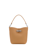 Longchamp Le Roseau Leather XS Bucket Bag, Walnut