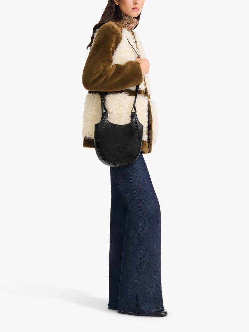 Longchamp Le Foulonné leather crossbody bag 21x25x6cm, UK version