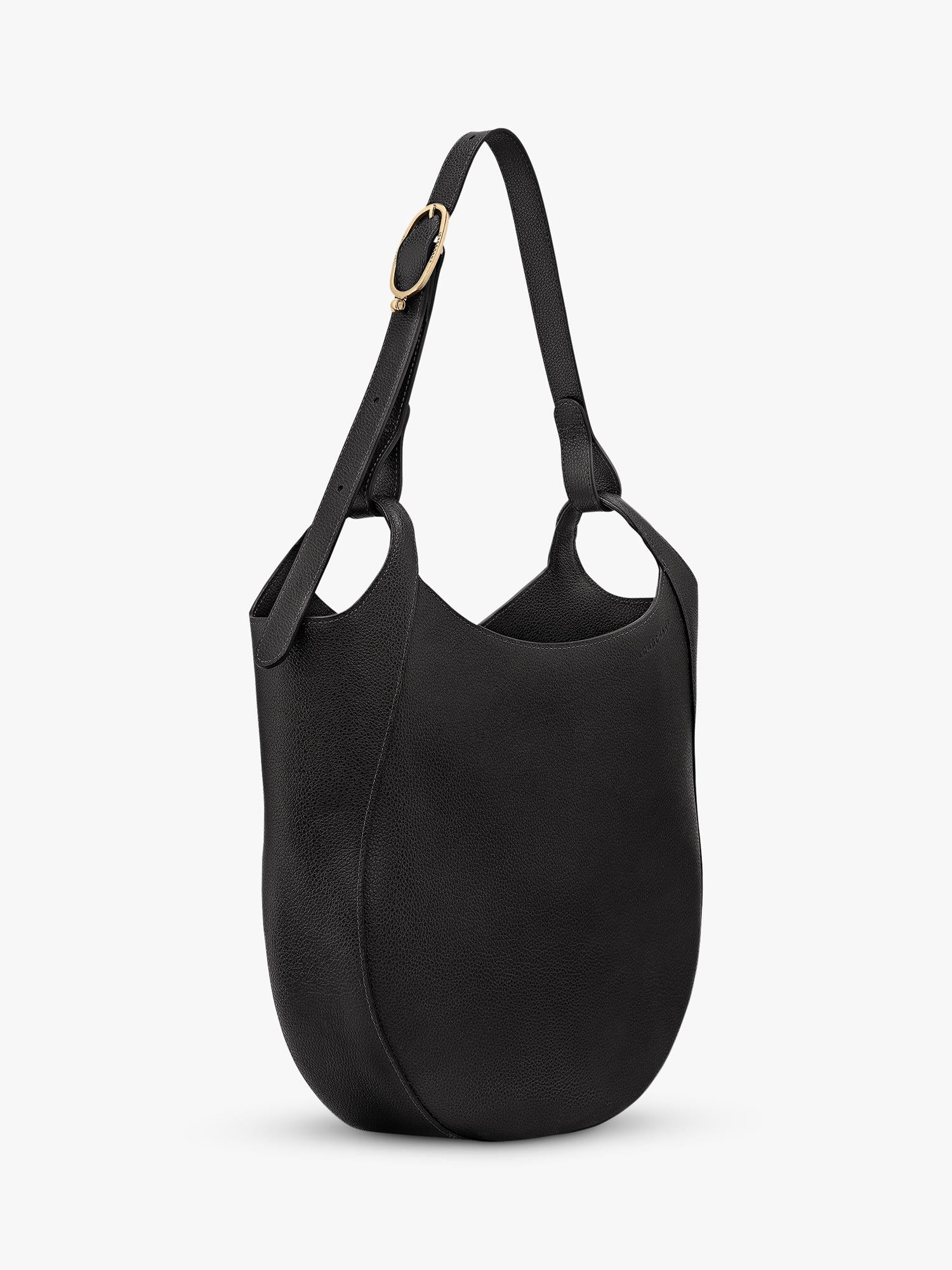 Longchamp Le Foulonné leather hobo bag large - British product
