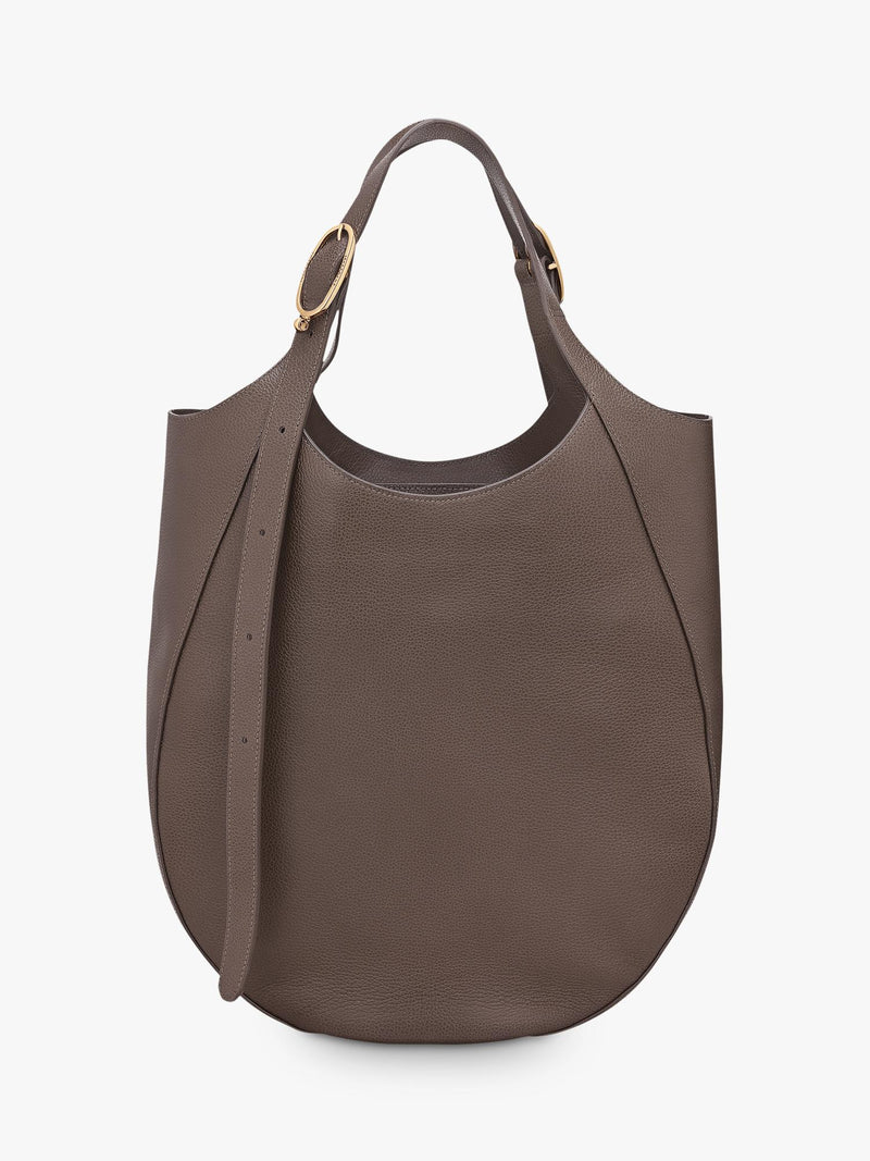 Longchamp Le Foulonné leather XL tote bag grained cowhide, UK version