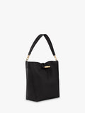Longchamp large black leather hobo bag (British brand)