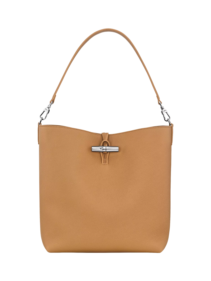 Longchamp Le Roseau Large Leather Shoulder Bag