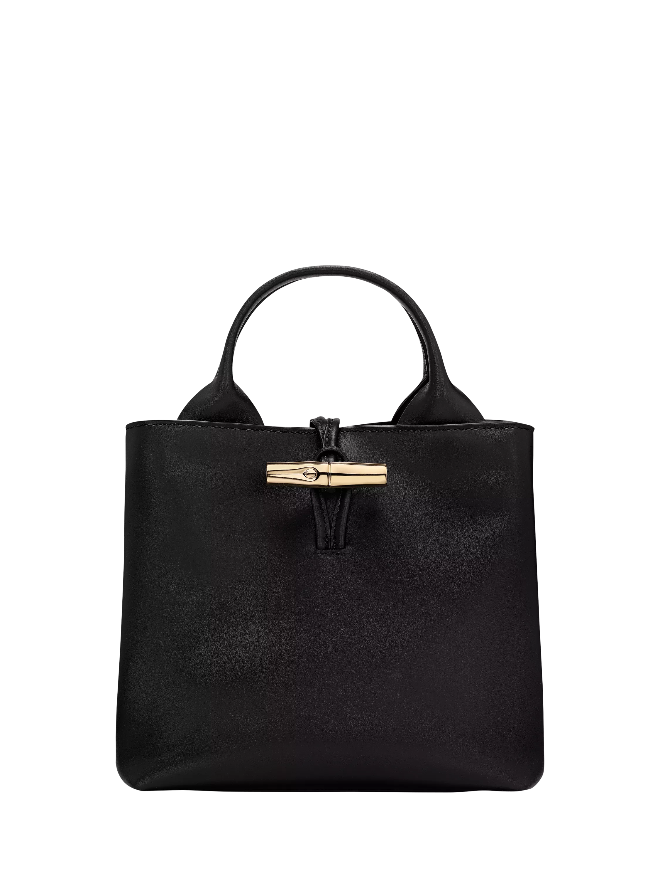 Longchamp Le Roseau black calfskin handbag, UK version