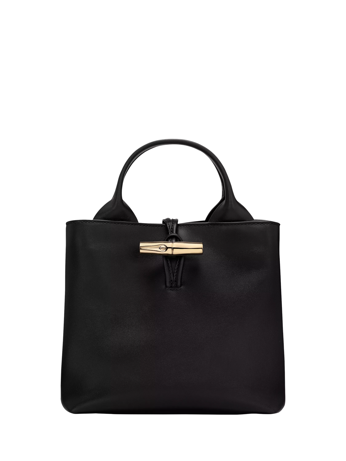 Longchamp Le Roseau black calfskin handbag, UK version