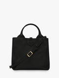 Longchamp Le Roseau black calfskin handbag, UK version