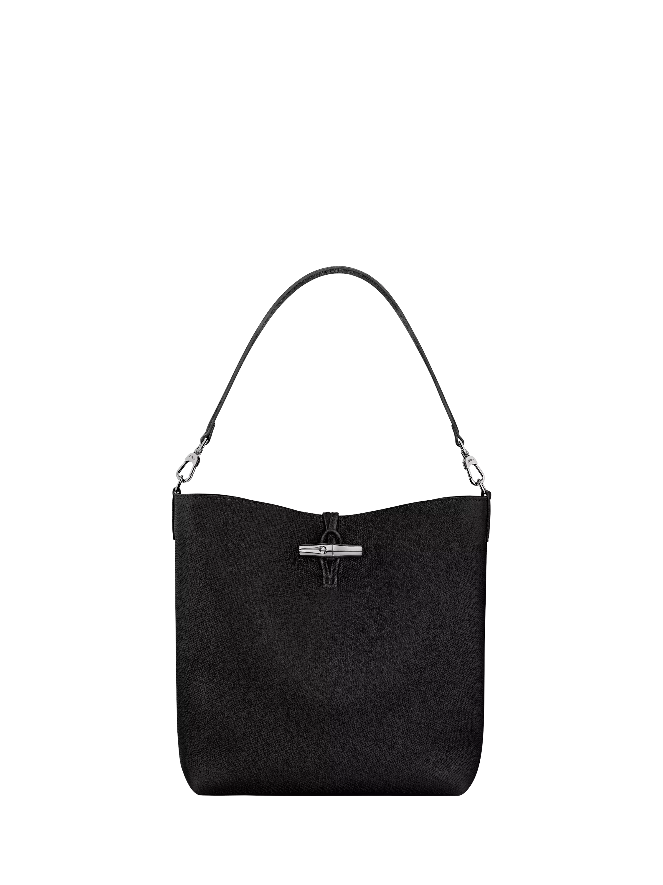 Longchamp Le Roseau Large Leather Shoulder Bag