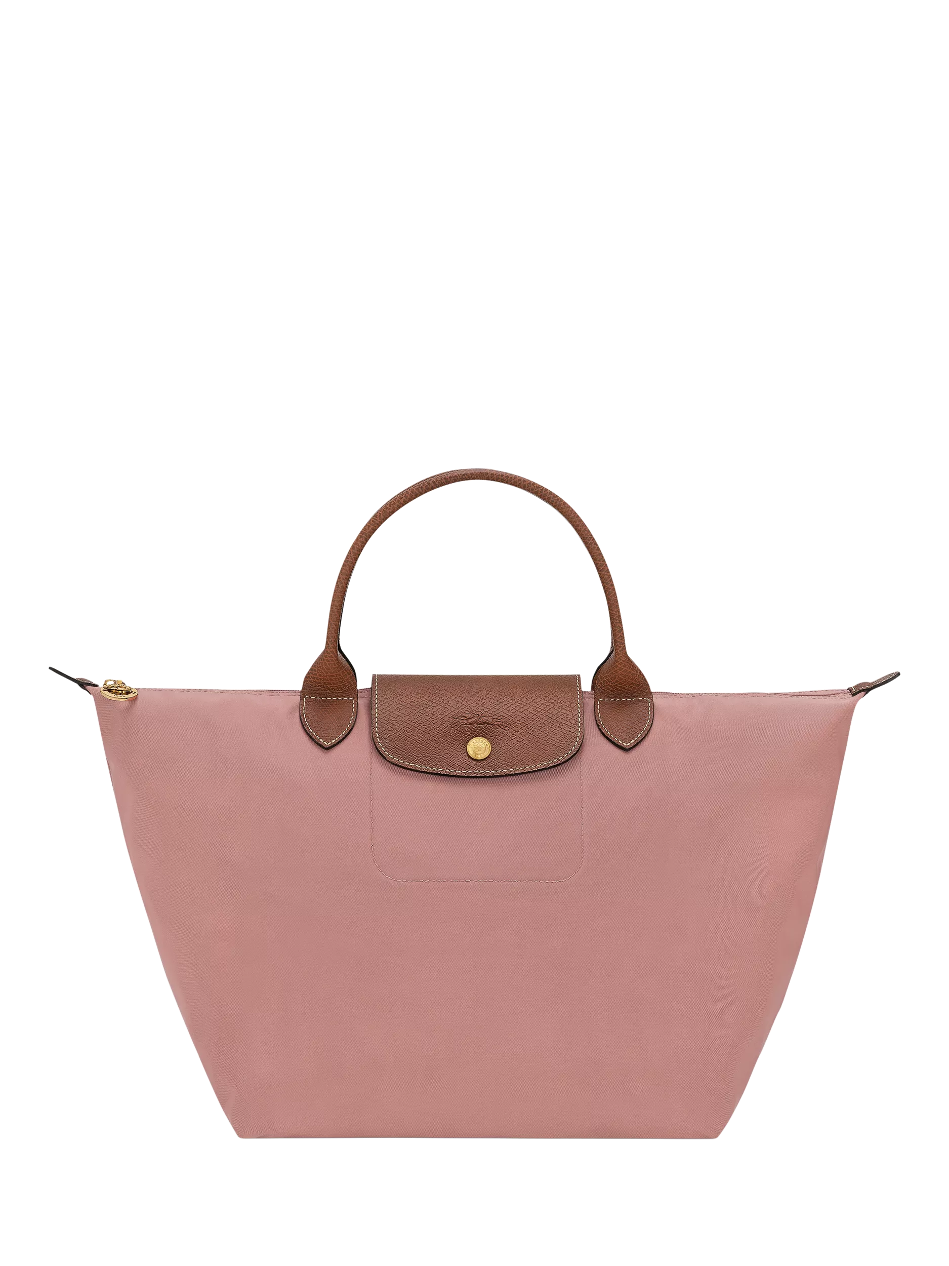 Longchamp Le Pliage Original Medium Top Handle Bag, Pink Tea