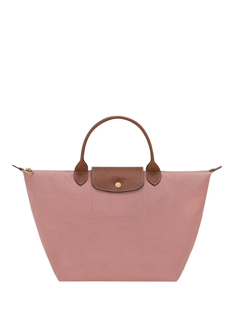 Longchamp Le Pliage Original Medium Top Handle Bag, Pink Tea
