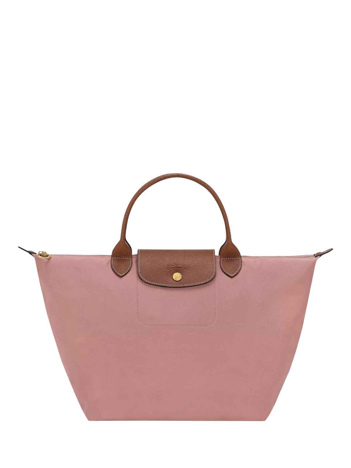 Longchamp Le Pliage Original Medium Top Handle Bag, Pink Tea