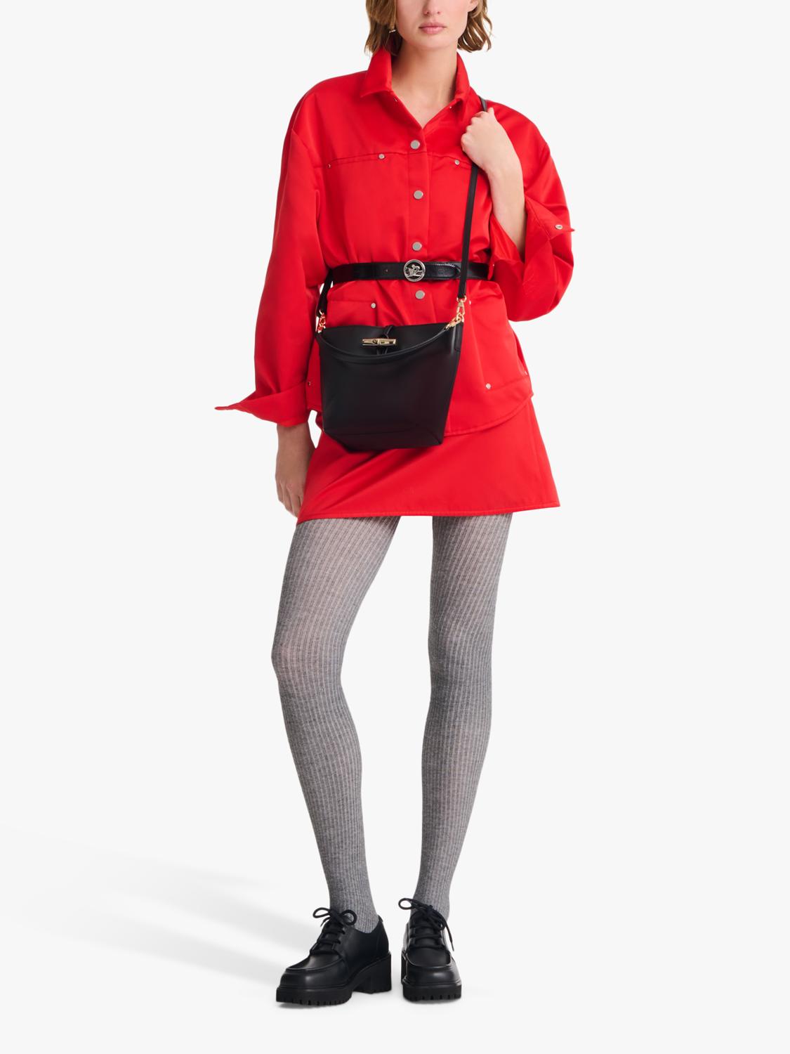 Longchamp Roseau XS bucket bag calfskin leather - British product