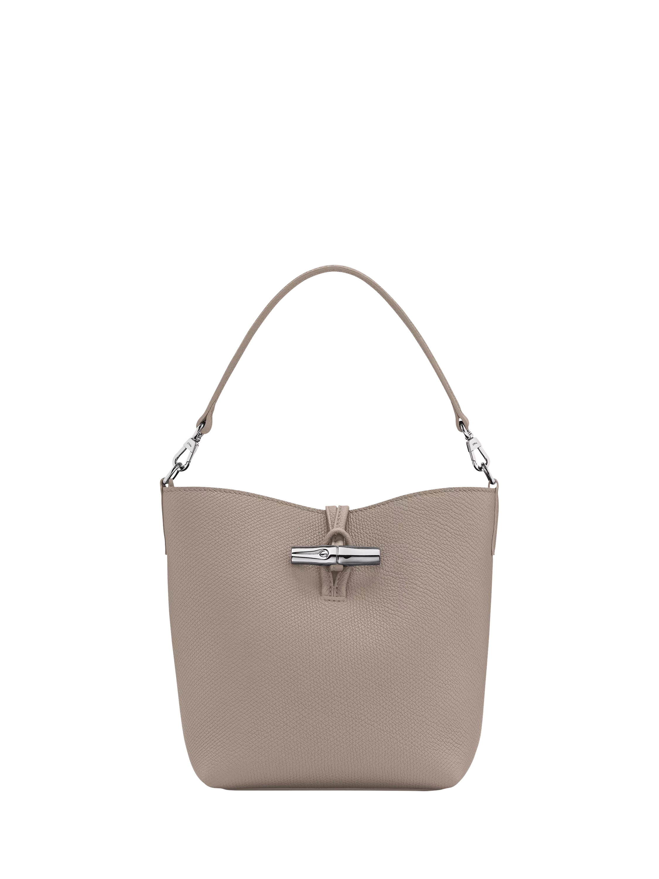 Longchamp Le Roseau Leather XS Bucket Bag, Clay