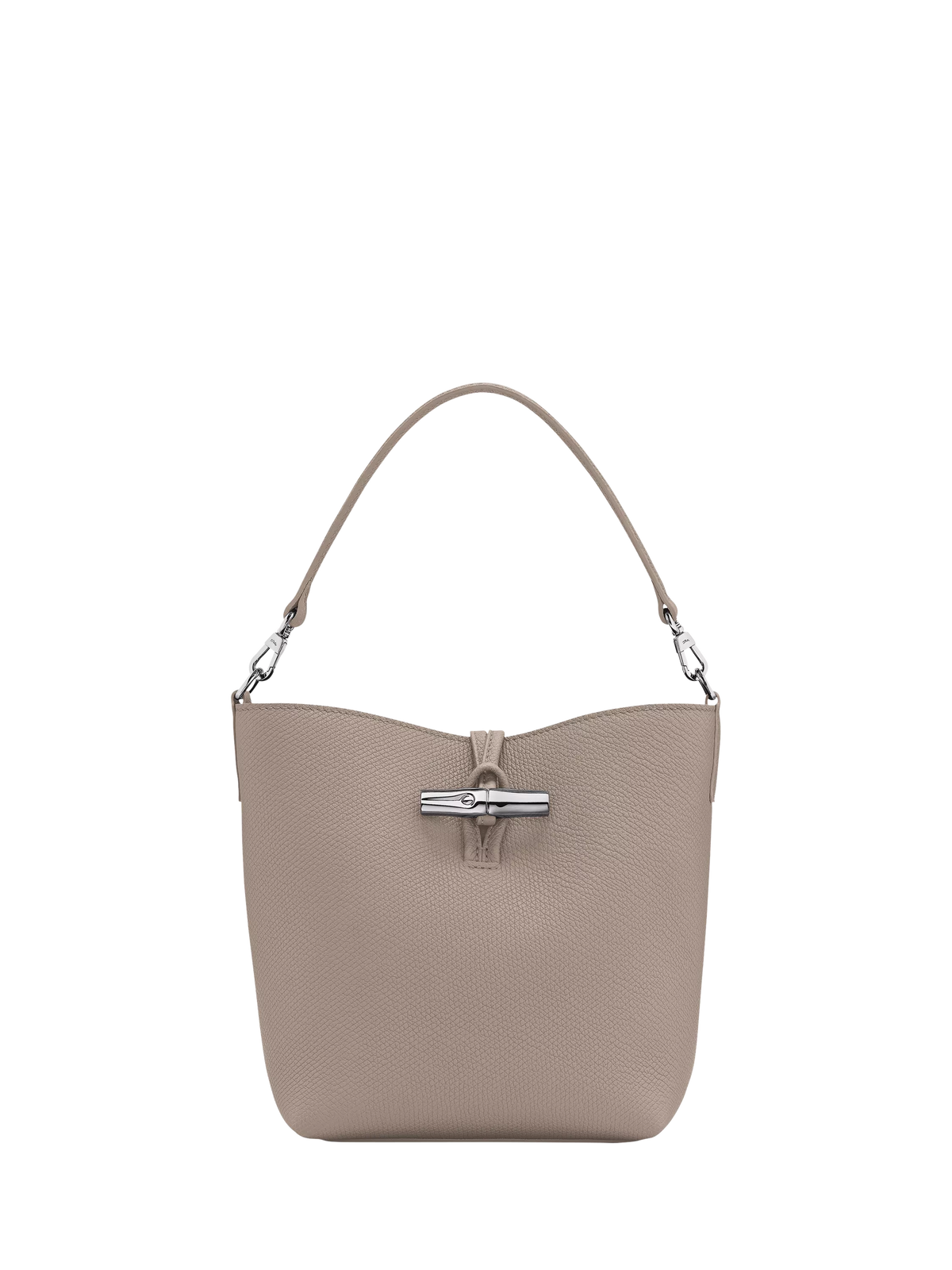 Longchamp Le Roseau Leather XS Bucket Bag, Clay