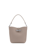 Longchamp Le Roseau Leather XS Bucket Bag, Clay