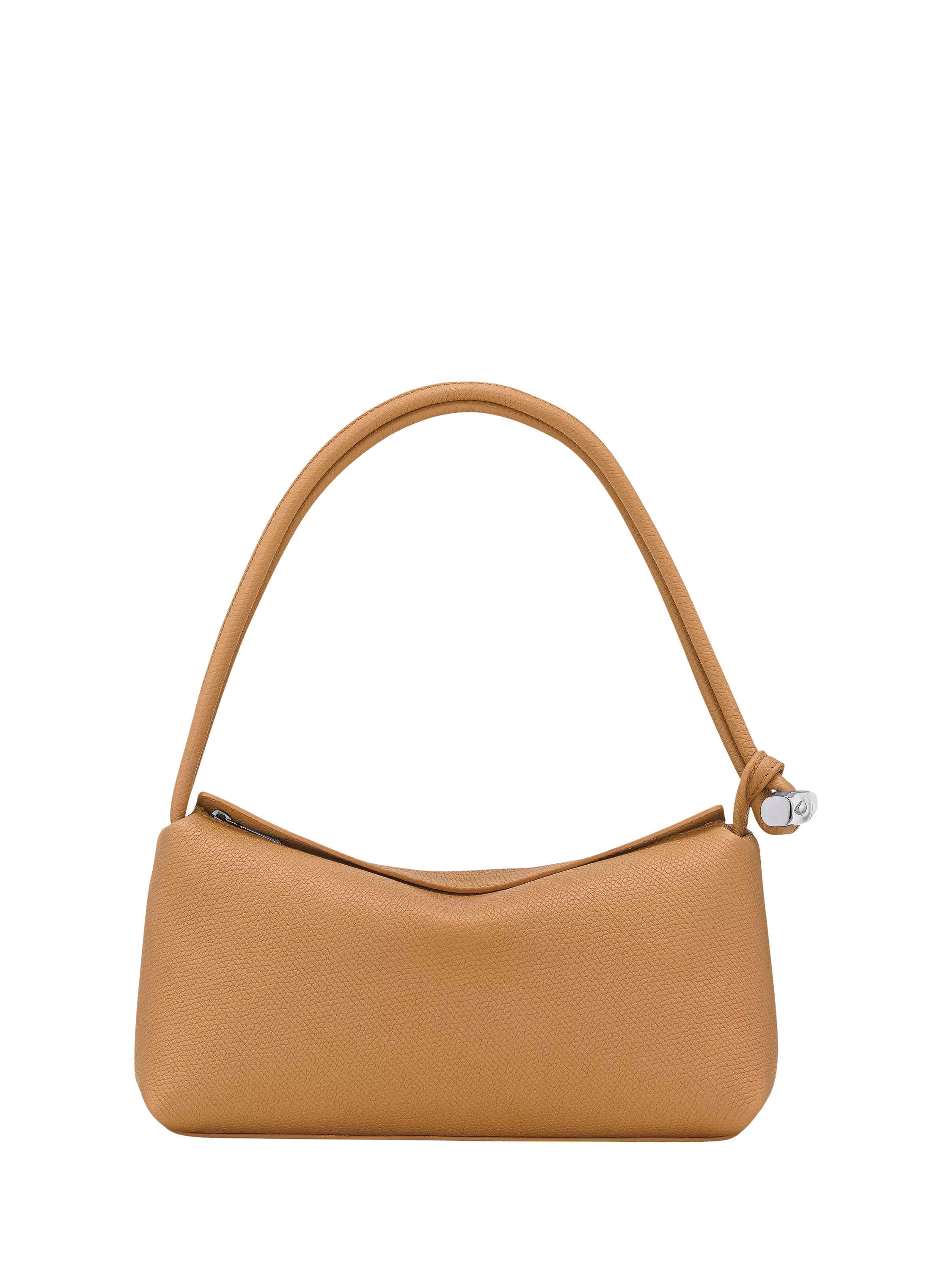 Longchamp Le Roseau Leather Shoulder Bag, Walnut