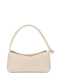 Longchamp Le Roseau Leather Shoulder Bag, Paper