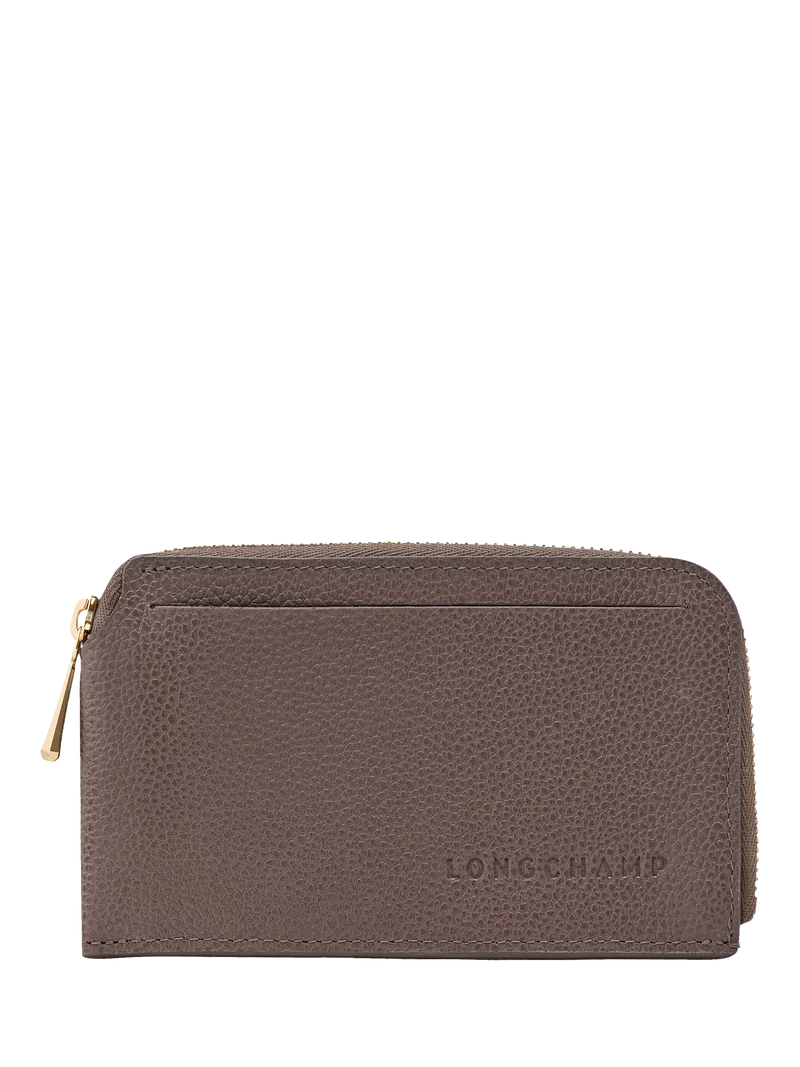 Longchamp Le Foulonné zipped leather cardholder (British brand)