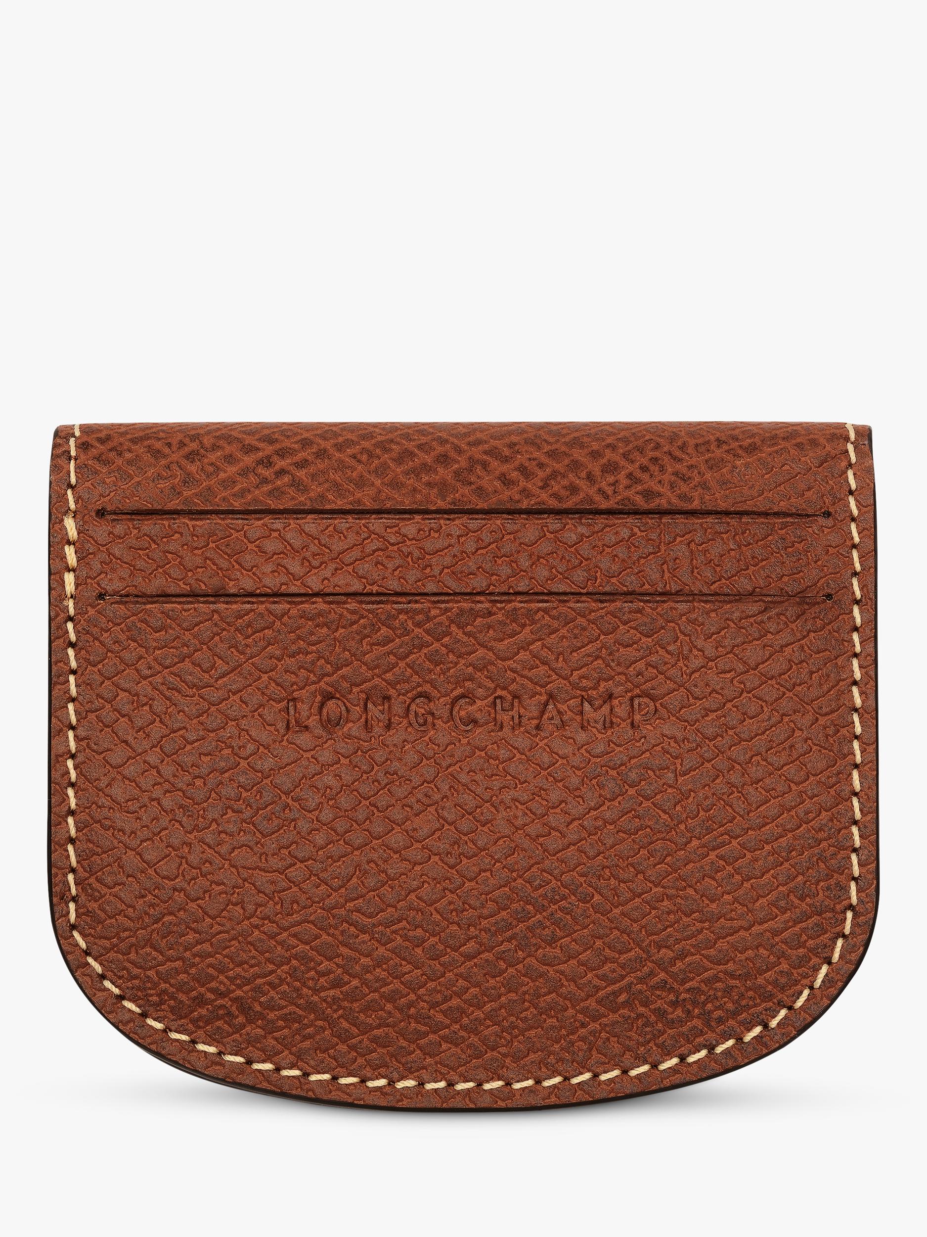 Longchamp Épure leather card holder 8.5x10cm, imported from the UK