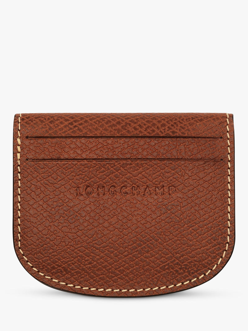 Longchamp Épure leather card holder 8.5x10cm, imported from the UK