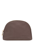 Longchamp Le Foulonné zipped leather pouch, imported from the UK