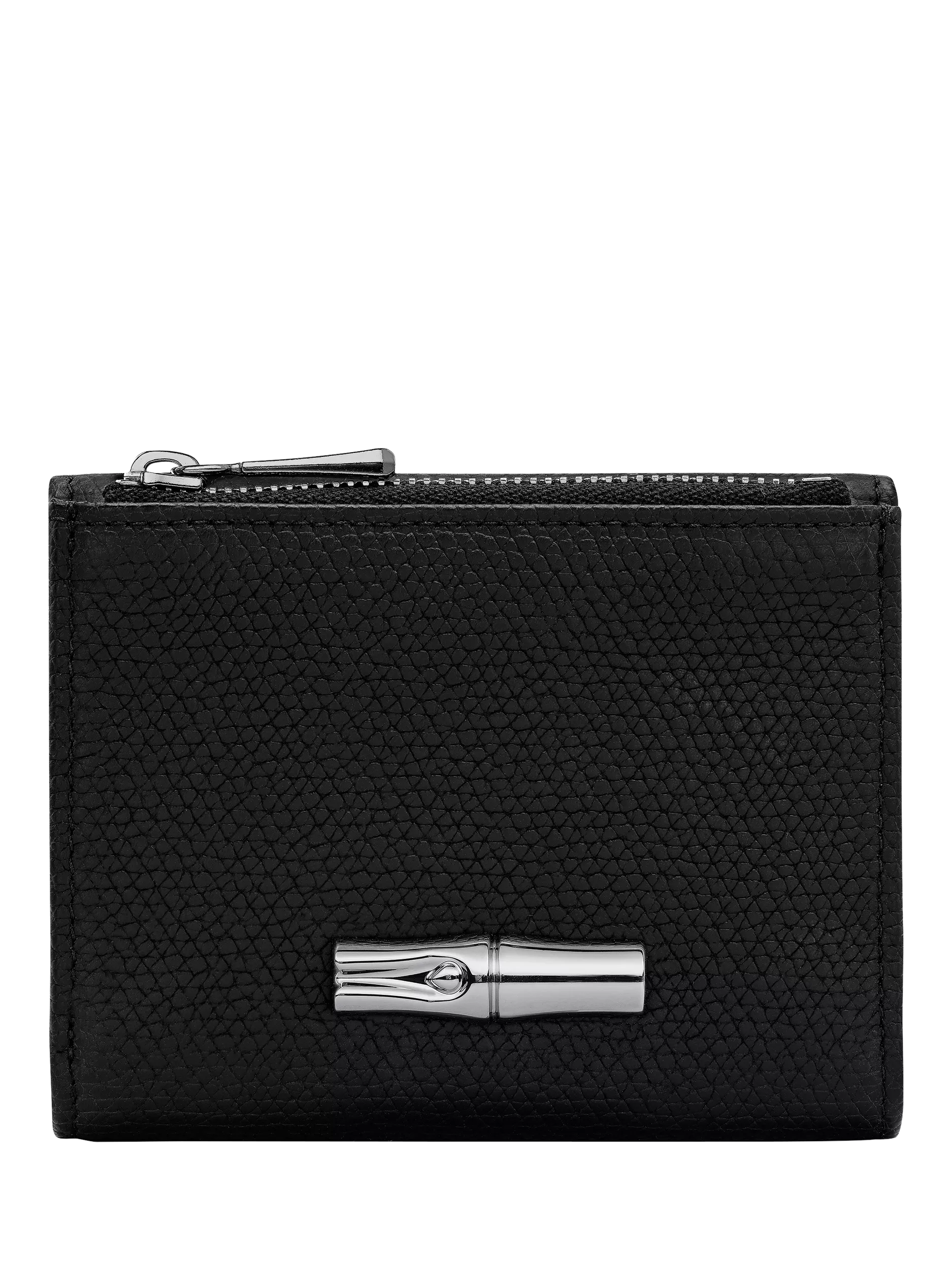Longchamp Roseau leather compact wallet H9xW11cm, imported from the UK