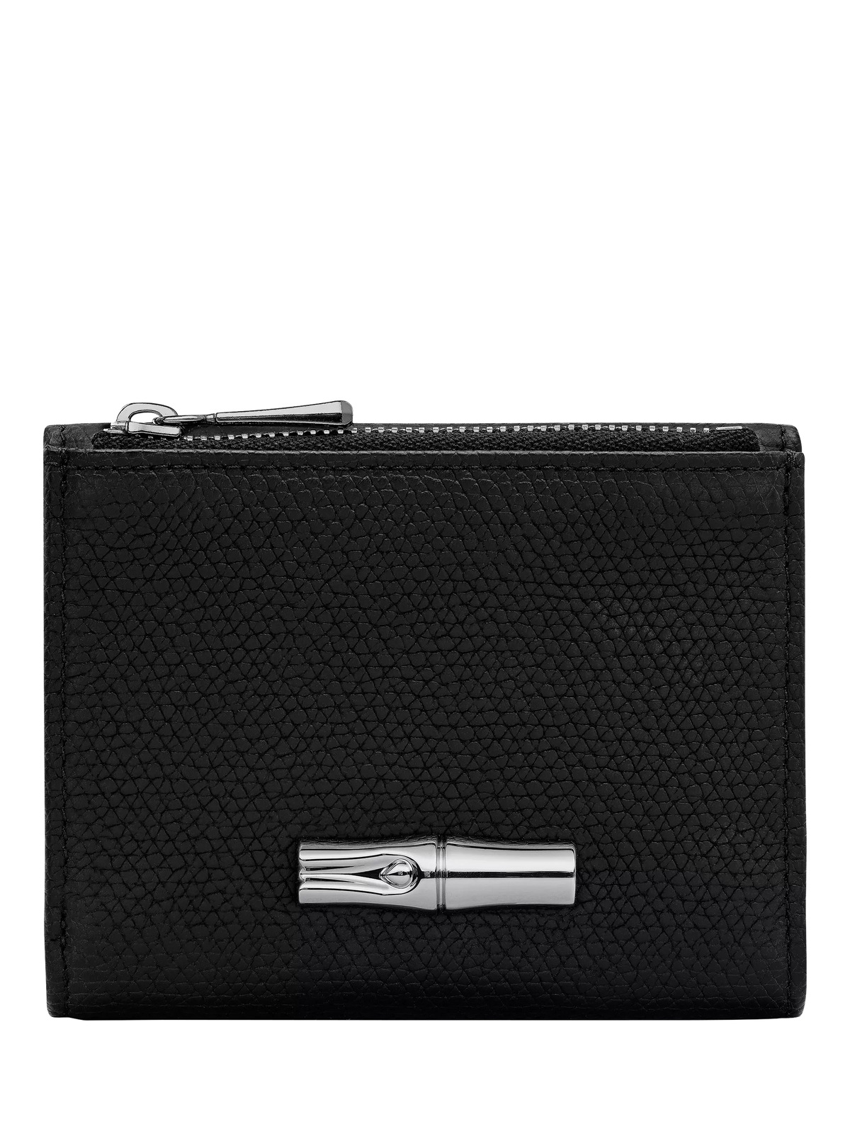 Longchamp Roseau leather compact wallet H9xW11cm, imported from the UK