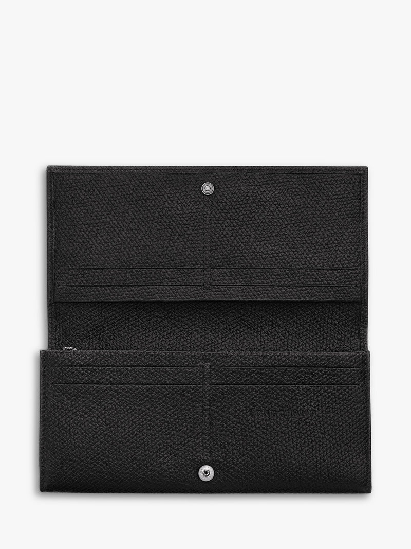 Longchamp Le Roseau leather wallet in cowhide (British brand)