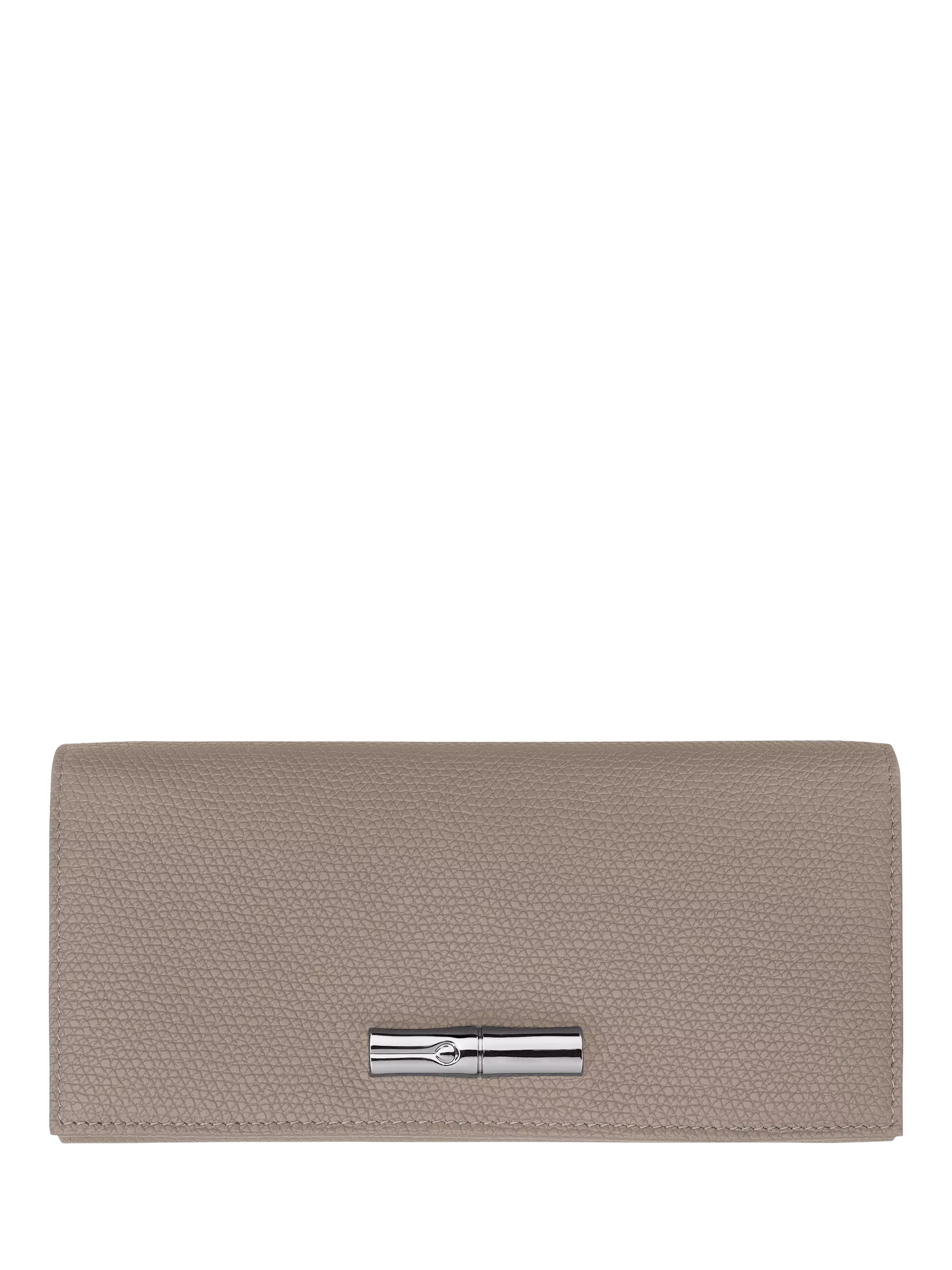 Longchamp Le Roseau Leather Wallet, Clay