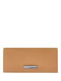 Longchamp Le Roseau Leather Wallet, Walnut