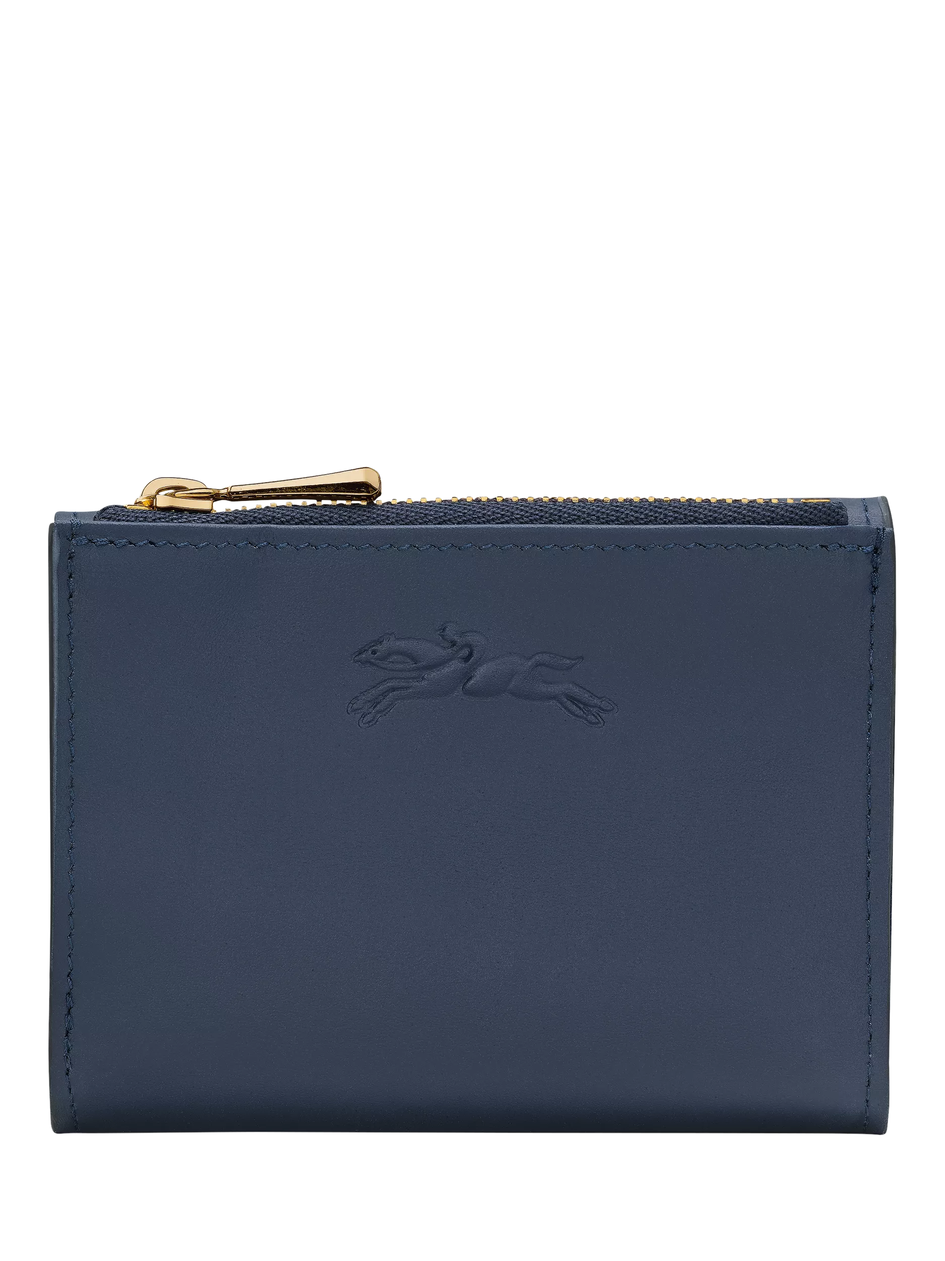 Longchamp Épure Leather Compact Wallet, Blue Navy