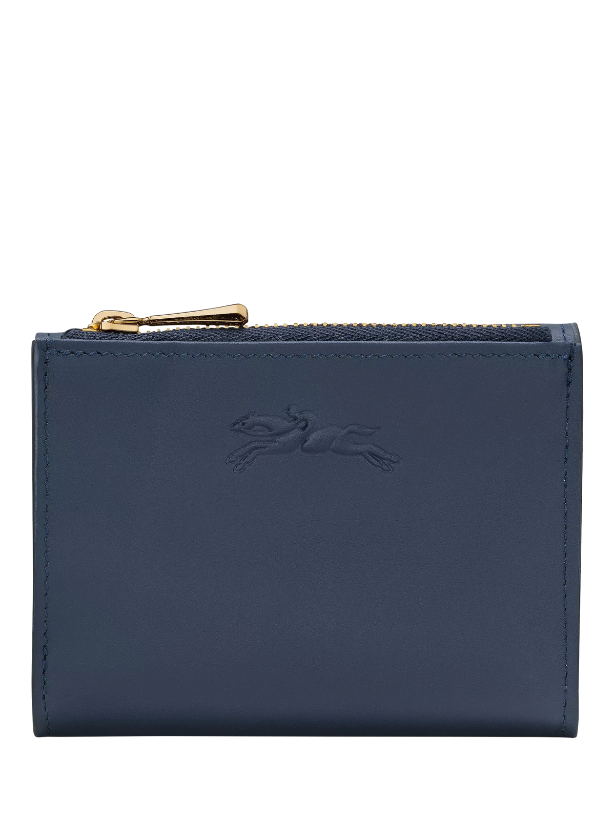 Longchamp Épure Leather Compact Wallet, Blue Navy