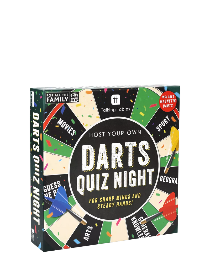 Talking Tables Magnetic Darts Quiz Night game, UK version