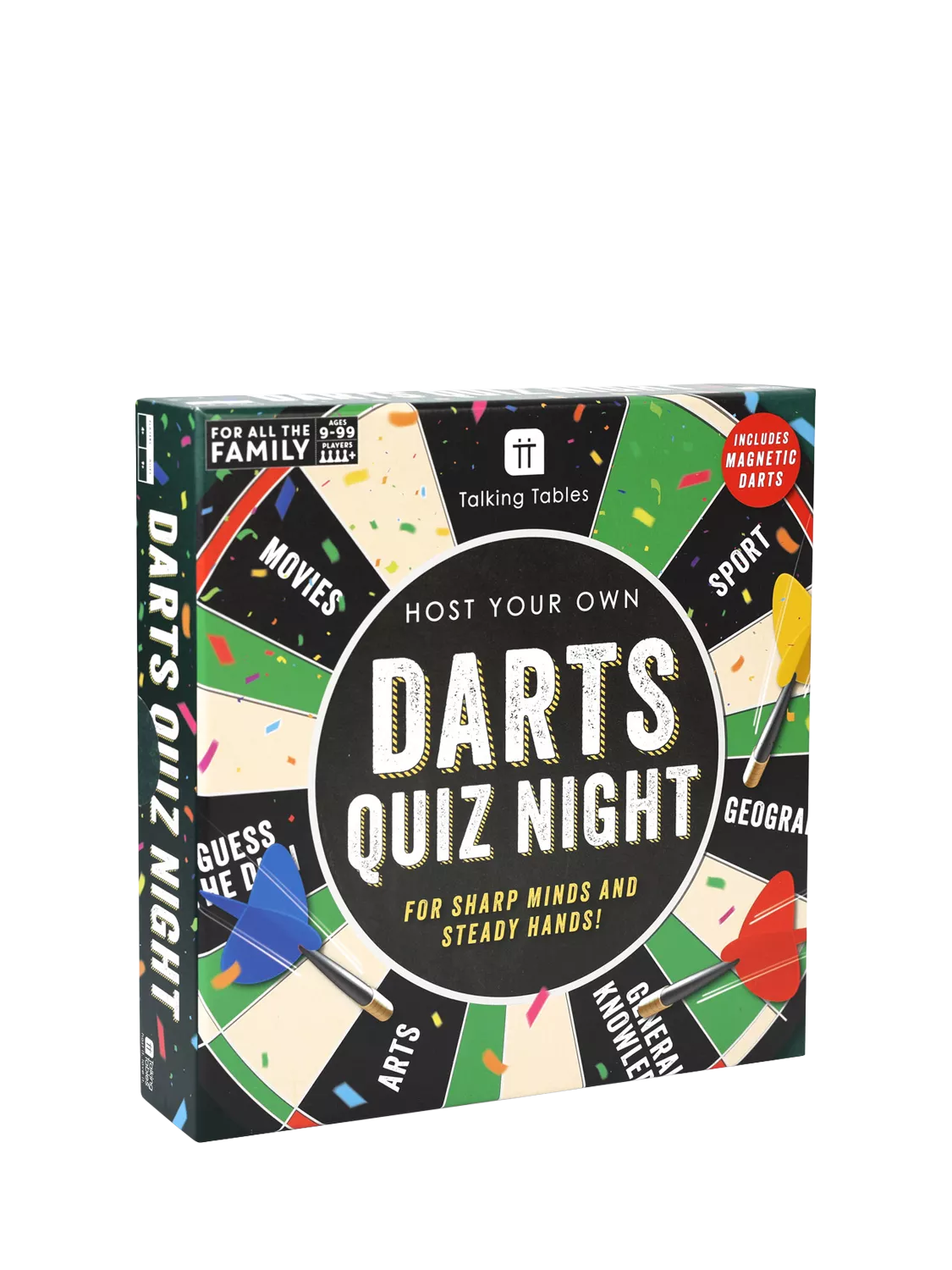 Talking Tables Magnetic Darts Quiz Night game, UK version