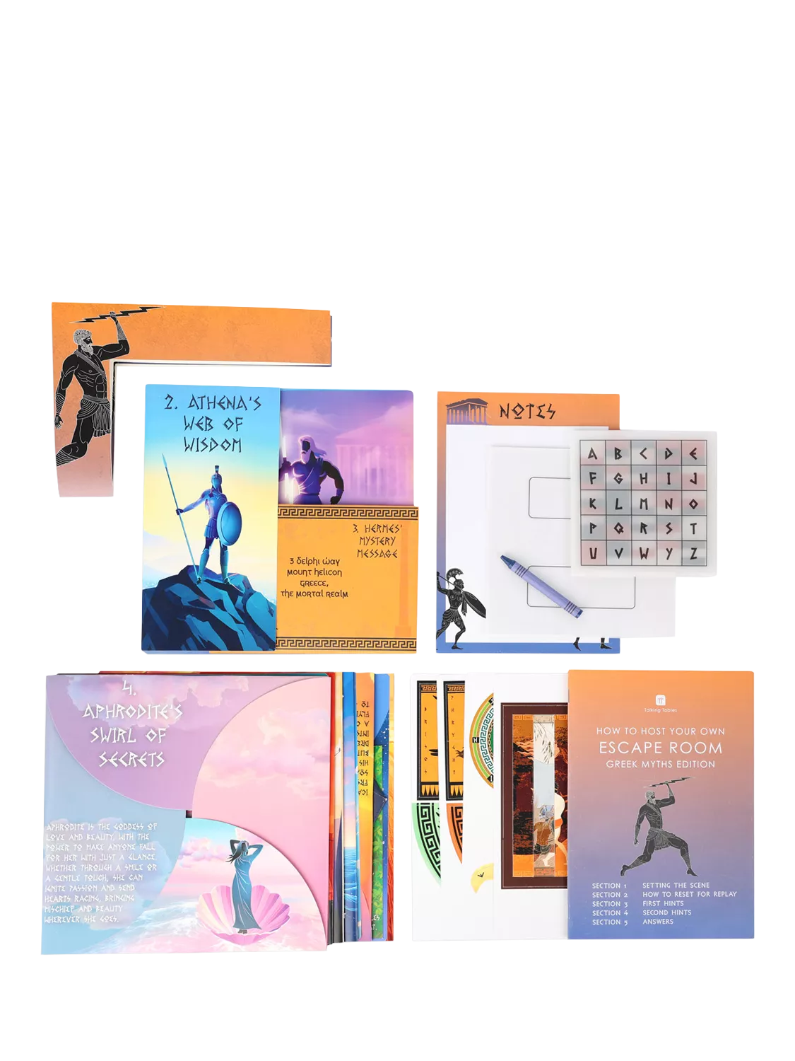 Talking Tables Greek Myth escape room board game (British brand)