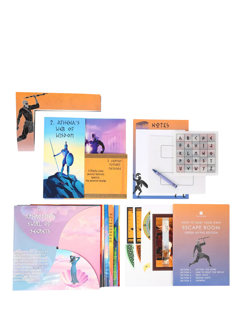 Talking Tables Greek Myth escape room board game (British brand)