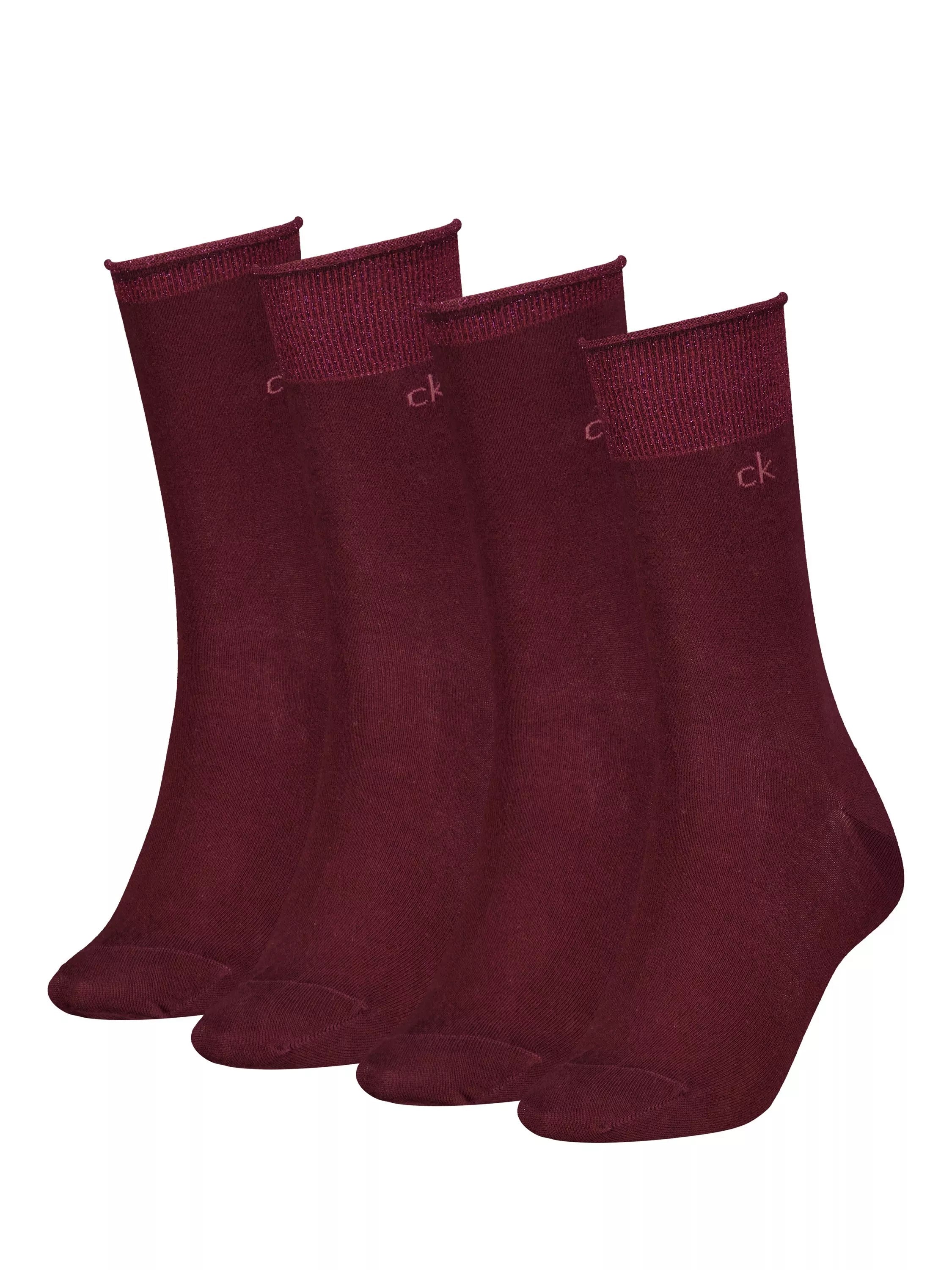 Calvin Klein Glitter Ankle Socks Pack of 4