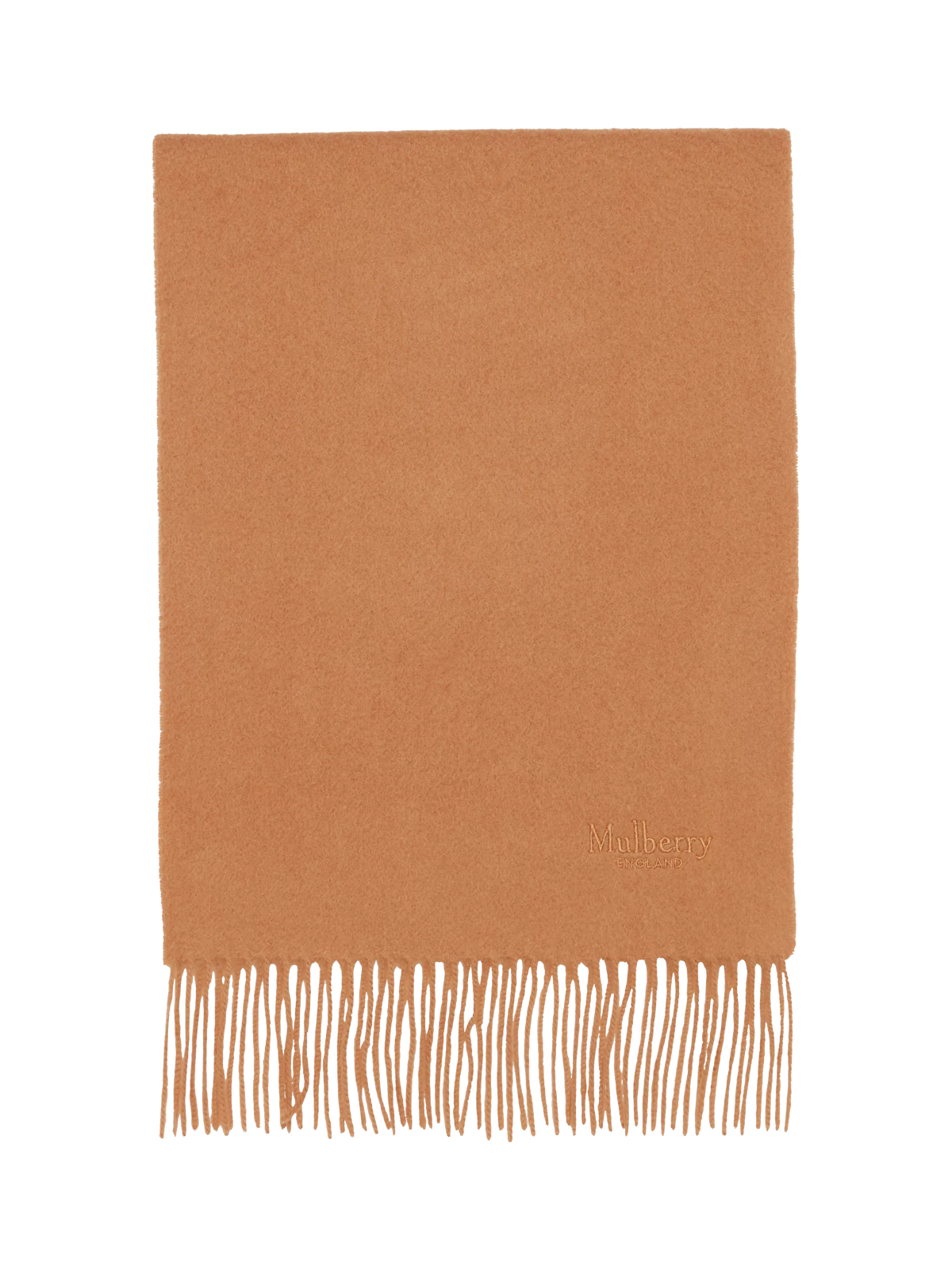 Mulberry Cashmere Fringe Scarf