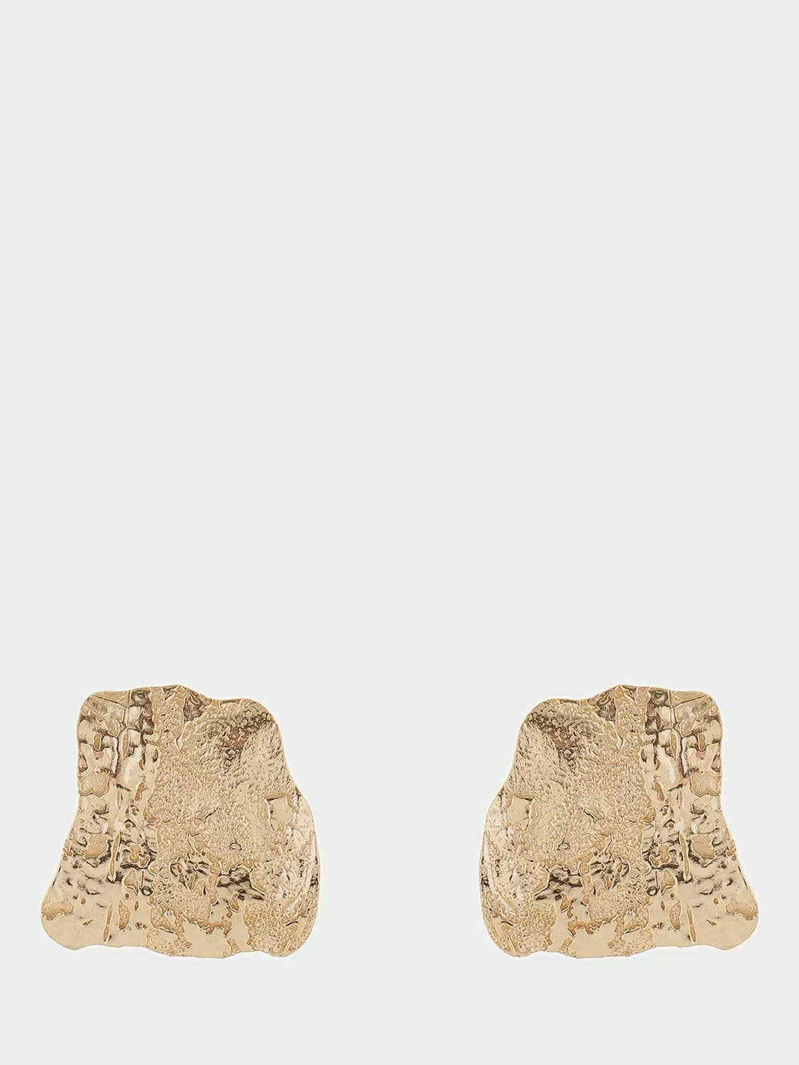 Tutti textured curved stud earrings - British product