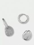 Tutti Textured Removable Drop Huggie Earrings