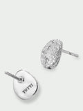 Tutti textured stud earrings silver 1cm (British brand)