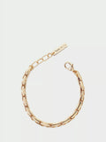 Tutti flat chain bracelet gold polished brass 19.70cm, UK version