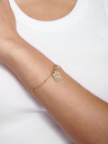 Tutti textured pendant bracelet 19.70cm, UK version