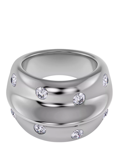John Lewis EDBLAD Barre Cubic Zirconia Chunky Ring Silver- Buy online at McGrocer
