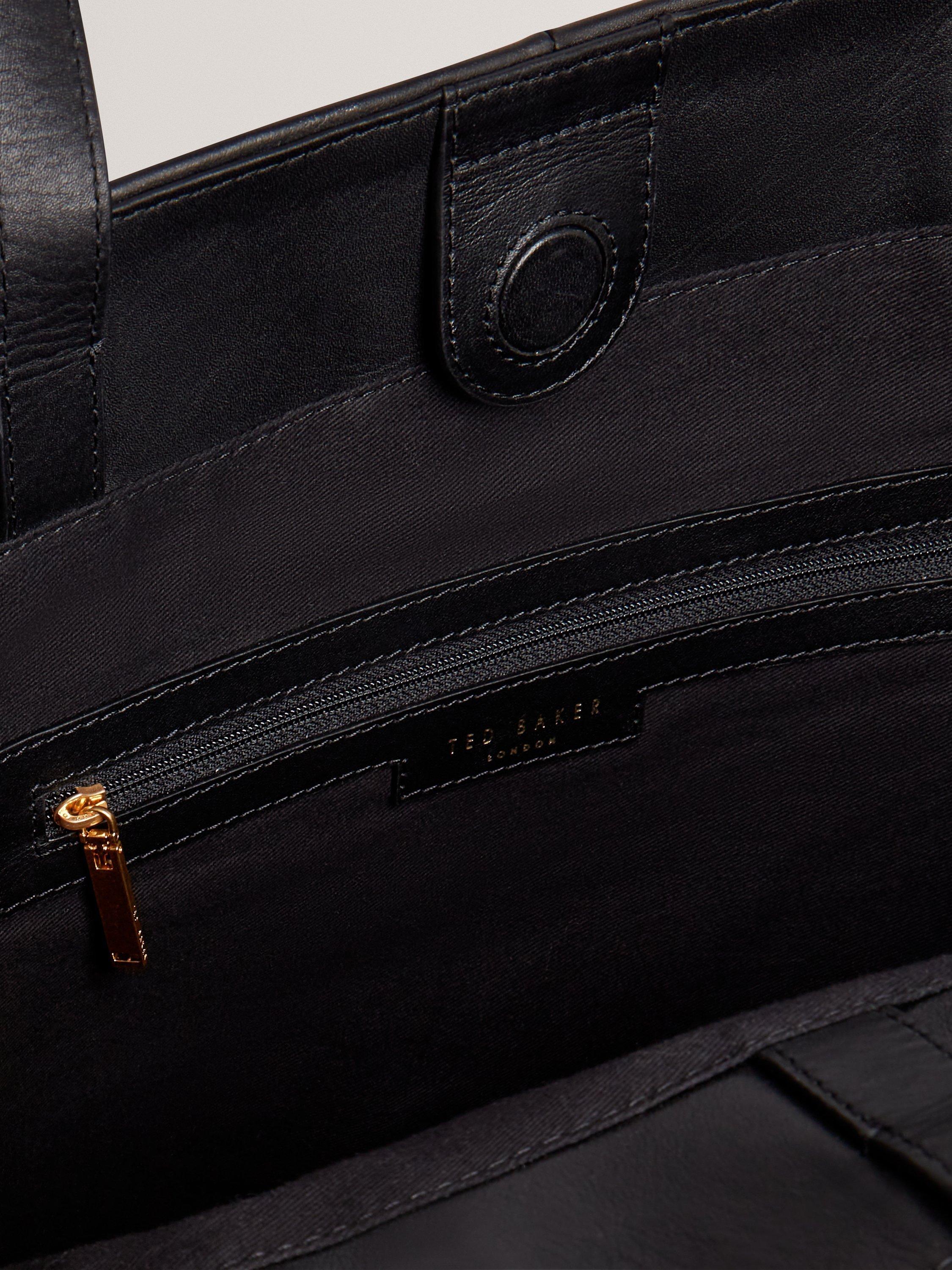 Ted Baker Tashine black leather tote bag, UK version