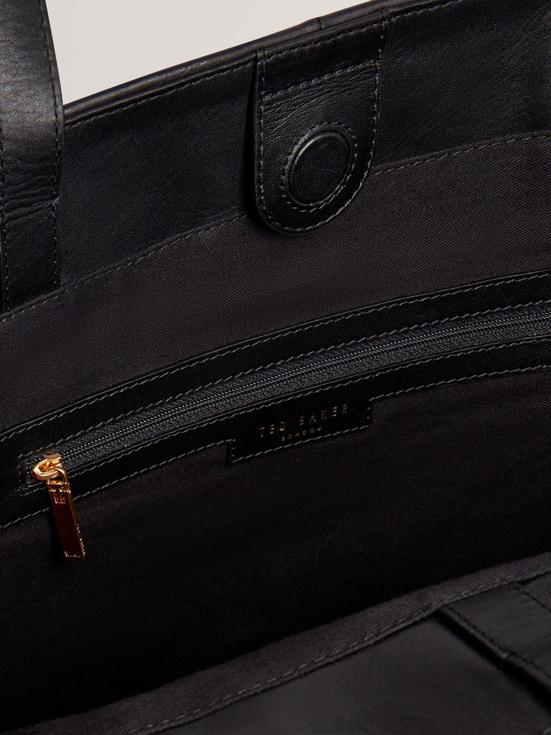 Ted Baker Tashine black leather tote bag, UK version