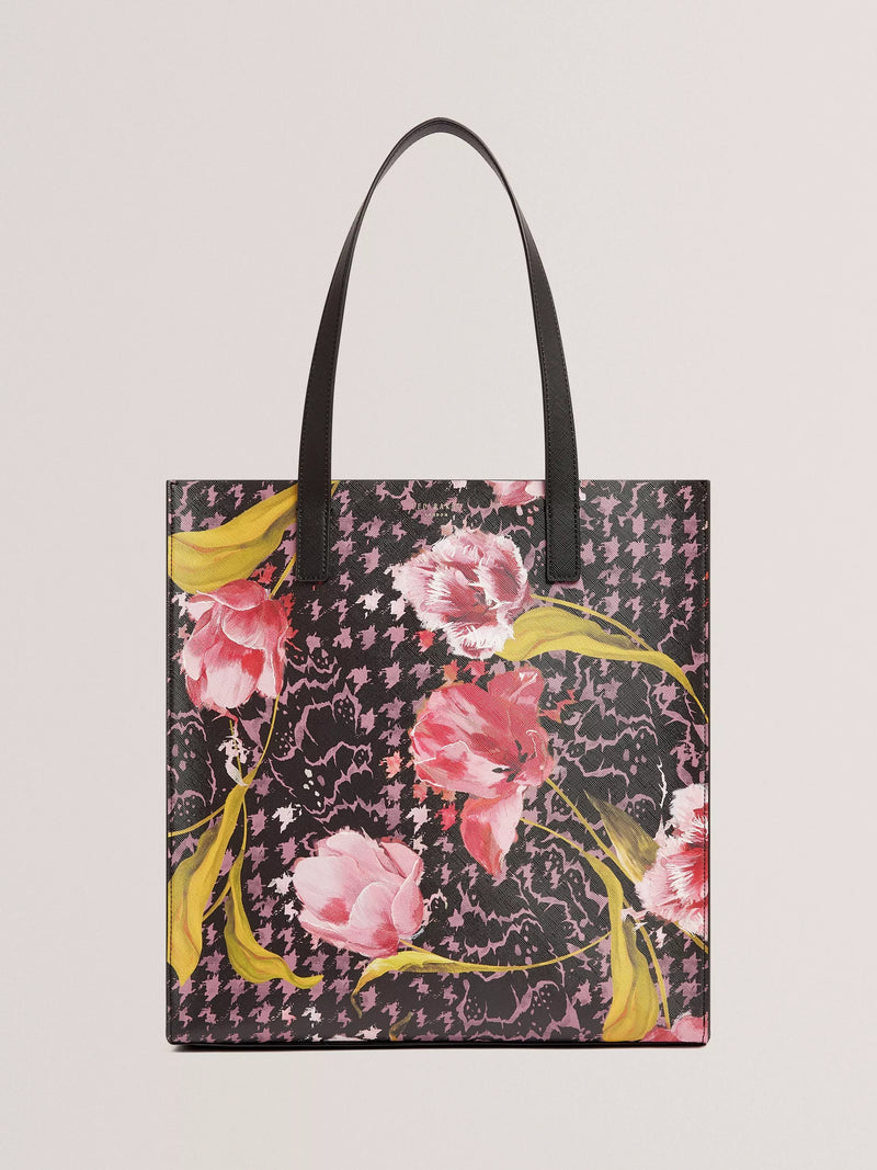 Ted Baker Tullsa large floral handbag, black - UK version