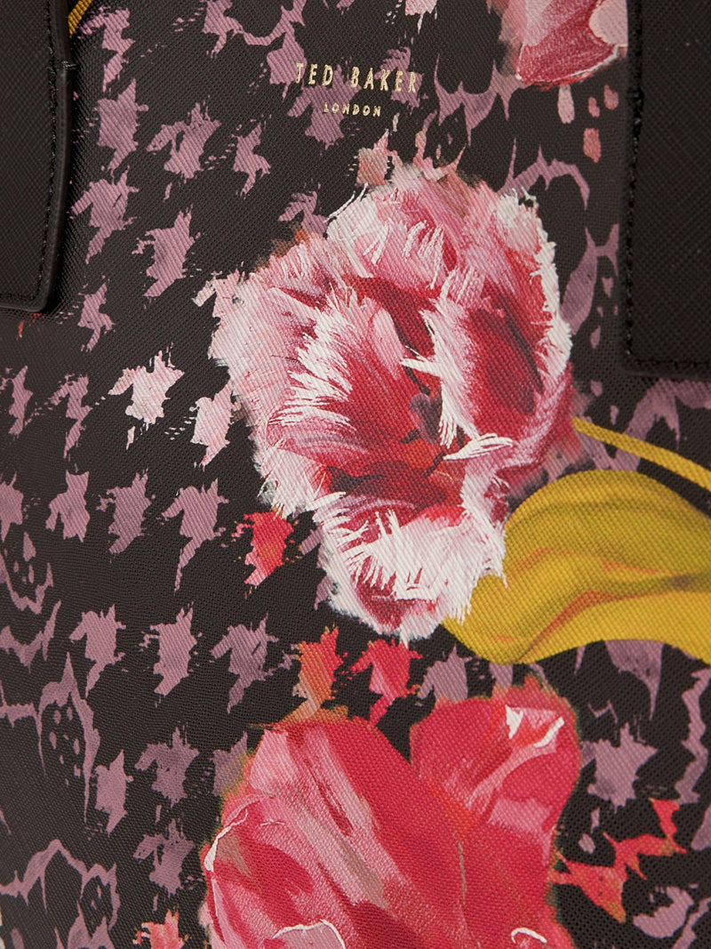 Ted Baker Tullsa large floral handbag, black - UK version