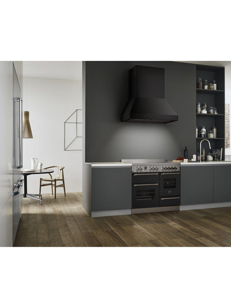 Bertazzoni chimney cooker hood 90cm matte black (British brand)