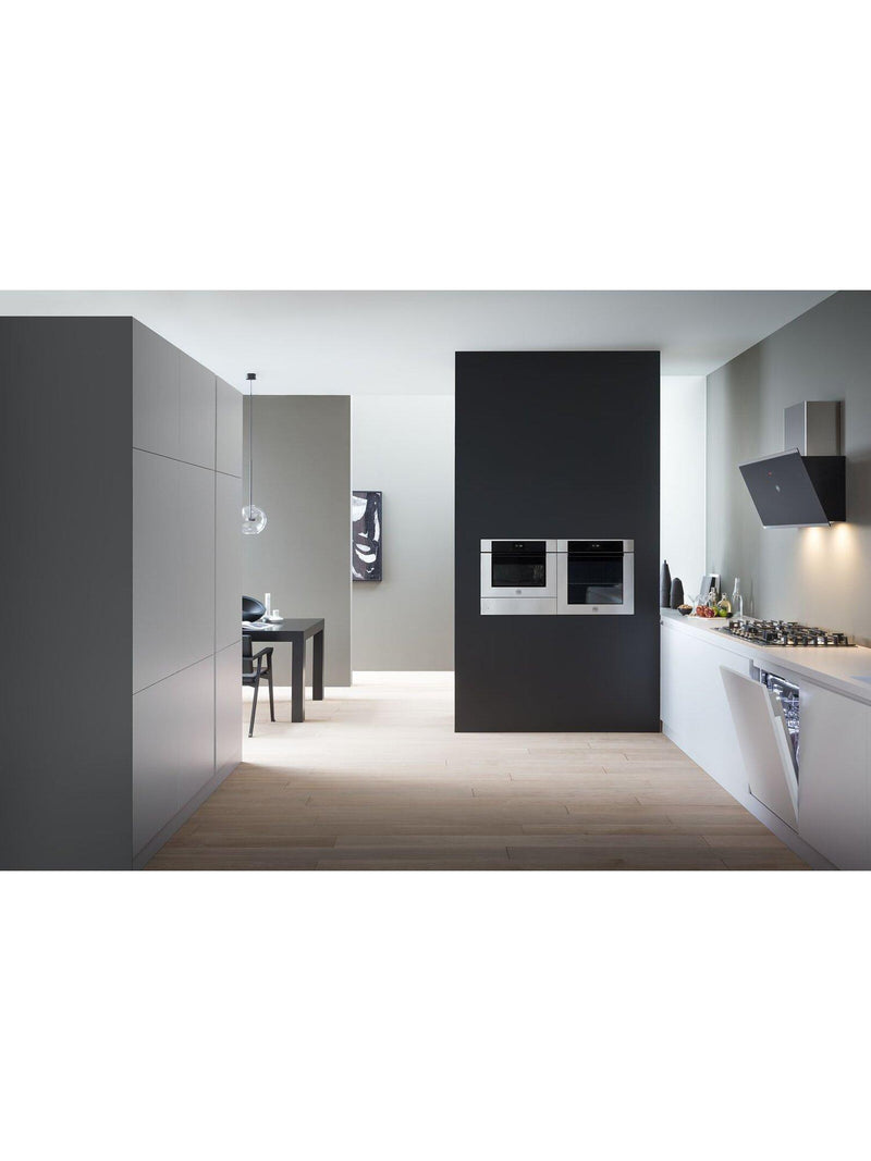 Bertazzoni chimney cooker hood 90cm black glass, imported from the UK