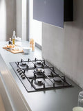 Bertazzoni chimney cooker hood black glass 90cm - British product